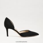 Sam Edelman Viv-Pumpe mit spitzer Zehenpartie Frauen schwarzes Wildleder Schuhwerk 2P8JNV367 - Image 2