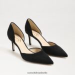 Sam Edelman Viv-Pumpe mit spitzer Zehenpartie Frauen schwarzes Wildleder Schuhwerk 2P8JNV367