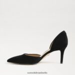Sam Edelman Viv-Pumpe mit spitzer Zehenpartie Frauen schwarzes Wildleder Schuhwerk 2P8JNV367 - Image 4