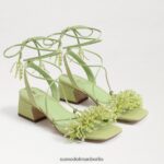 Sam Edelman Walda Perlen-Sandale mit Blockabsatz Frauen Sommerbirne Schuhwerk 2P8JNV63