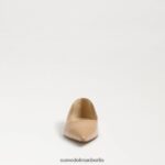 Sam Edelman Wanda spitze Zehenpartie flach Frauen goldenes Sandpatent Schuhwerk 2P8JNV482 - Image 3