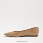 Sam Edelman Wanda spitze Zehenpartie flach Frauen goldenes Sandpatent Schuhwerk 2P8JNV482 - Image 4