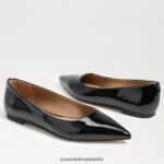 Sam Edelman Wanda spitze Zehenpartie flach Frauen schwarzes Lackleder Schuhwerk 2P8JNV483 - Image 7