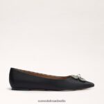 Sam Edelman Wanda Tour spitze Zehenpartie flach Frauen schwarzer Stoff Schuhwerk 2P8JNV271 - Image 2