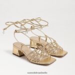 Sam Edelman Westley Schnürsandale mit Blockabsatz Frauen Bernstein Gold Schuhwerk 2P8JNV399