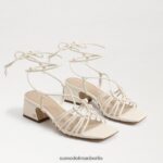 Sam Edelman Westley Schnürsandale mit Blockabsatz Frauen modernes Elfenbein Schuhwerk 2P8JNV397