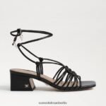 Sam Edelman Westley Schnürsandale mit Blockabsatz Frauen schwarzes Leder Schuhwerk 2P8JNV398 - Image 2