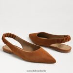 Sam Edelman Whitney Slingback, spitze Zehenpartie, flach Frauen Grenzbraun Schuhwerk 2P8JNV739 - Image 7