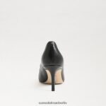 Sam Edelman Wiener Kitten-Heel-Pumpe Frauen schwarzes Leder Schuhwerk 2P8JNV209 - Image 5