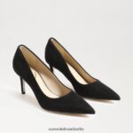 Sam Edelman Wiener Kitten-Heel-Pumpe Frauen schwarzes Wildleder Schuhwerk 2P8JNV206