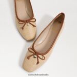 Sam Edelman Wiese Ballerina Frauen gebleichtes Buchenholz Schuhwerk 2P8JNV171 - Image 7