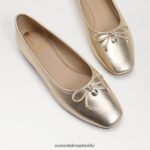 Sam Edelman Wiese Ballerina Frauen Gold Blatt Schuhwerk 2P8JNV172 - Image 7