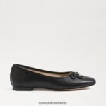 Sam Edelman Wiese Ballerina Frauen schwarzes Leder Schuhwerk 2P8JNV173 - Image 2