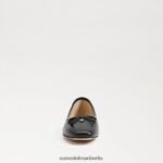 Sam Edelman Wiese Ballerina Frauen schwarzes Leder Schuhwerk 2P8JNV173 - Image 3