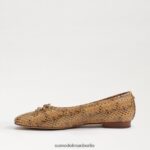 Sam Edelman Wiese Ballerina Frauen Weizen Schuhwerk 2P8JNV176 - Image 4
