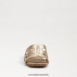 Sam Edelman Winslow-Mule-Absatz Frauen Gold Blatt Schuhwerk 2P8JNV357 - Image 3