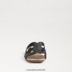 Sam Edelman Winslow-Mule-Absatz Frauen schwarzes Leder Schuhwerk 2P8JNV356 - Image 3