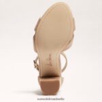 Sam Edelman Yancy-Sandale mit Knöchelriemen Frauen Haferflocken Schuhwerk 2P8JNV775 - Image 6