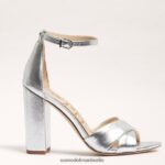 Sam Edelman Yancy-Sandale mit Knöchelriemen Frauen weiches Silber Schuhwerk 2P8JNV771 - Image 2