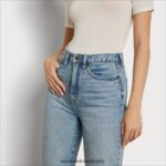 Sam Edelman Yaro-90er-Jahre-Hose mit hohem Bund Frauen Ozeanantrieb Bekleidung 2P8JNV1200 - Image 2