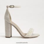 Sam Edelman Yaro Perla Sandale mit Blockabsatz Frauen modernes Elfenbein Schuhwerk 2P8JNV618 - Image 2