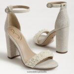 Sam Edelman Yaro Perla Sandale mit Blockabsatz Frauen modernes Elfenbein Schuhwerk 2P8JNV618 - Image 7