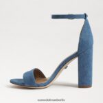 Sam Edelman Yaro-Sandale mit Blockabsatz Frauen gewaschenes Indigo Schuhwerk 2P8JNV320 - Image 4