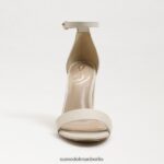 Sam Edelman Yaro-Sandale mit Blockabsatz Frauen modernes elfenbeinfarbenes Leder Schuhwerk 2P8JNV329 - Image 3
