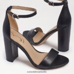 Sam Edelman Yaro-Sandale mit Blockabsatz Frauen schwarzes Leder Schuhwerk 2P8JNV325 - Image 7