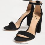 Sam Edelman Yaro-Sandale mit Blockabsatz Frauen schwarzes Wildleder Schuhwerk 2P8JNV338 - Image 7