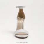 Sam Edelman Yaro-Sandale mit Blockabsatz Frauen strahlend weißes Leder Schuhwerk 2P8JNV328 - Image 3