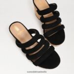 Sam Edelman Yuki-Plateau-Keilabsatz Frauen schwarzes Wildleder Schuhwerk 2P8JNV687 - Image 7